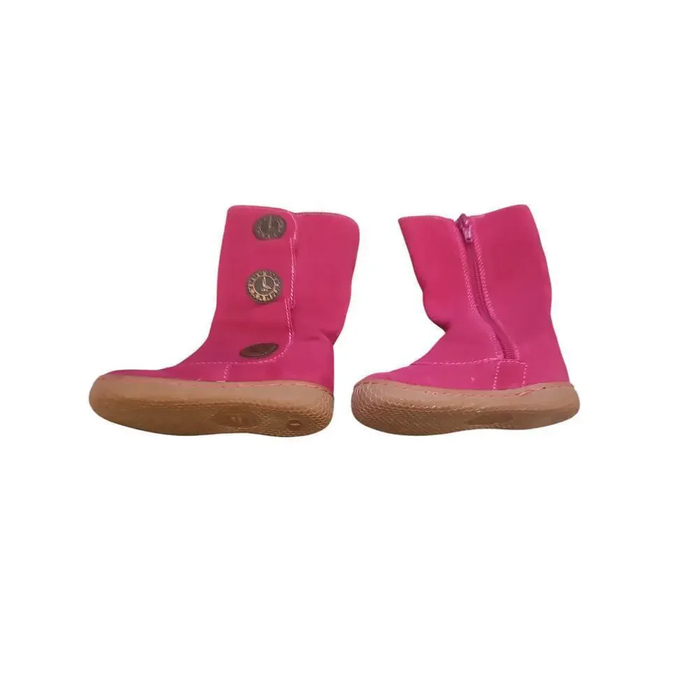 Livie & Luca Tiempo sz 4 toddler pink suede boots